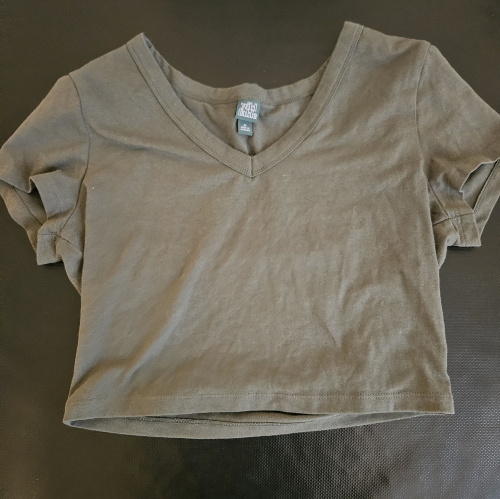 Wild Fable Military Green Crop Top